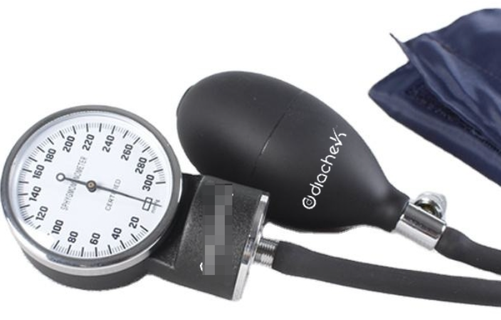Diachek Aneroid Sphygmomanometer with Reusable Adult NIBP Cuff (Dual Tube)