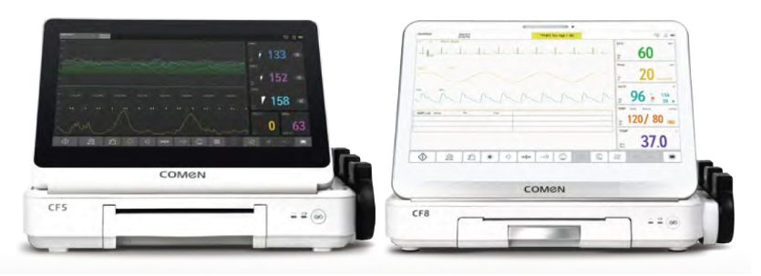 Comen CF5 Fetal Monitor with 13.3" screen with trolley