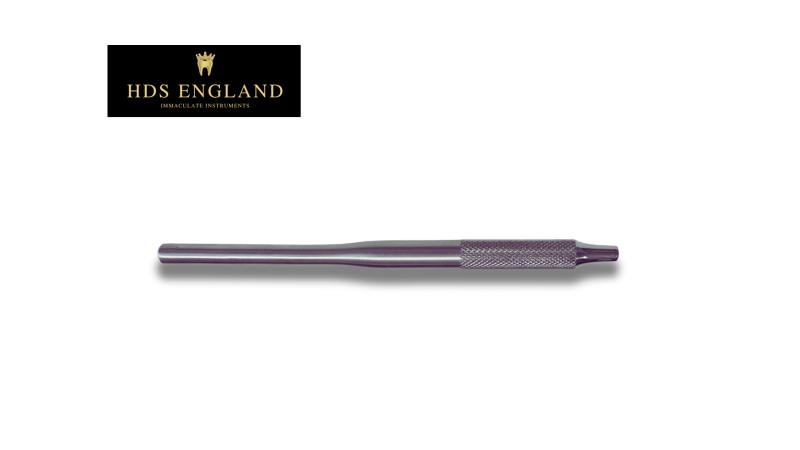 HDS England Mirror Handle Solid Round, With Slight Taper 10cm EACH
