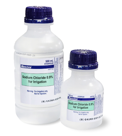 Baxter Sodium Chloride 0.9% Steripour Bottle 500 mL; Ctn/15
