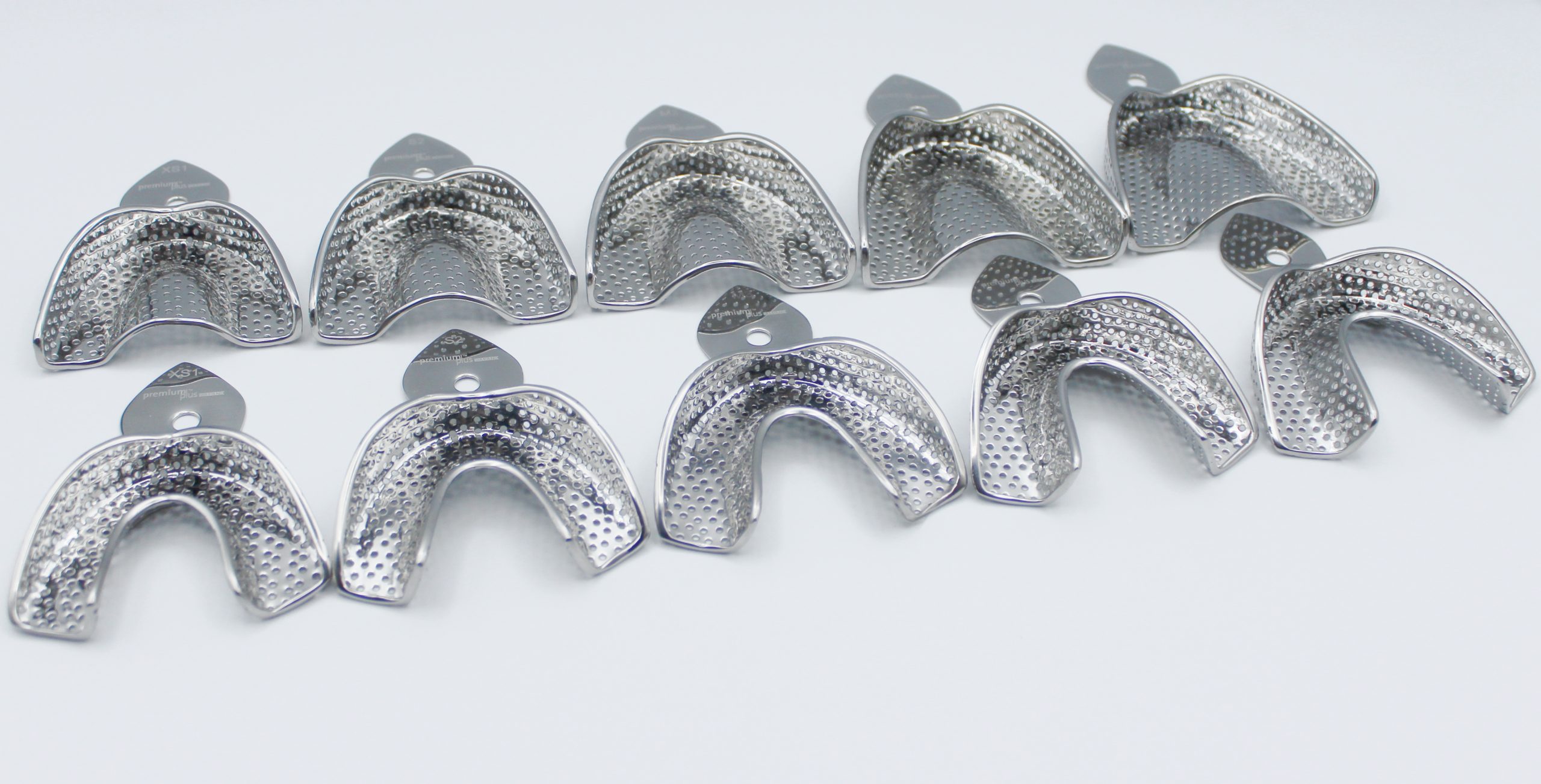 Premium Plus Japan Metal Impression Trays Perf-Lock Set - Pack/10