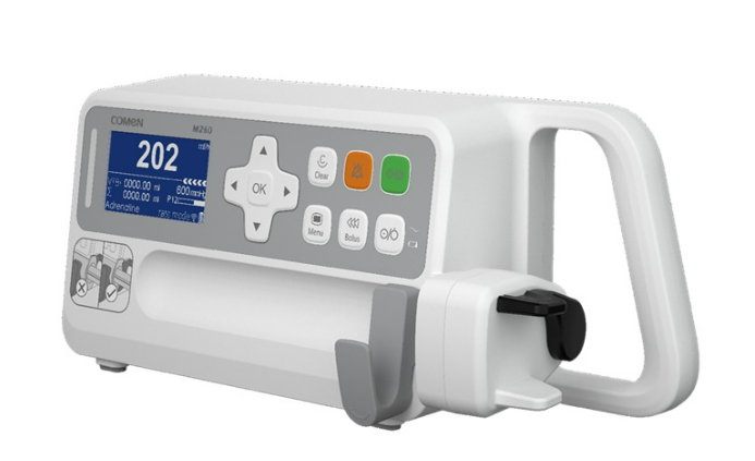 Comen M260 syringe pump, with battery and pole clamp Each