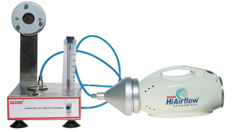 Himedia Compressed Air Sampler (diffuser) with LA881 HiAirflow prefessional air sampler pump