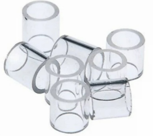 Diaguru Custom Glass Carrier 10mm Fire Polished Ends OD 8 ± 1 mm ID 6 ± 1 mm L 10 ± 1 mm