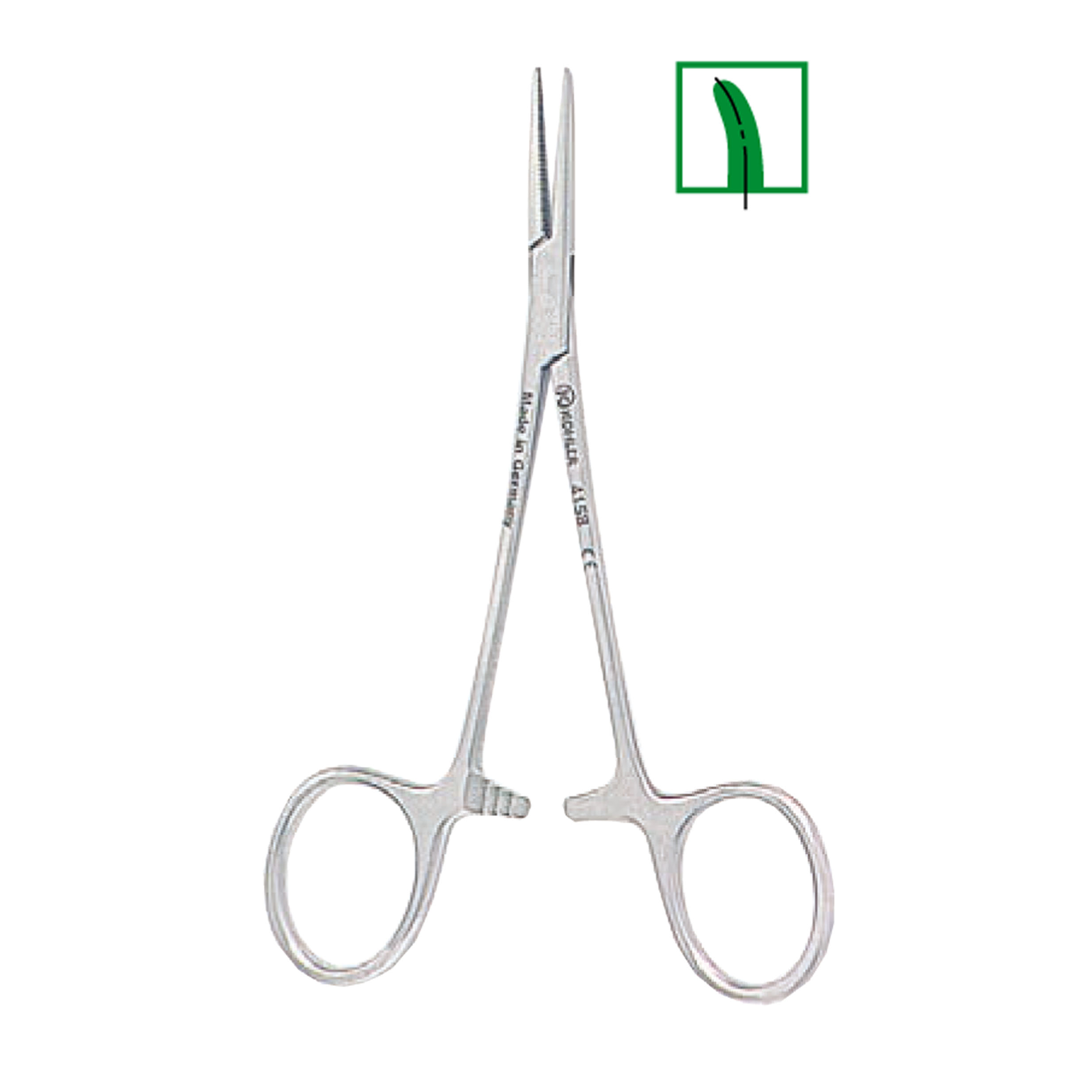 Hemostatic Forceps Halstead Mosquito, Curved, 12 cm