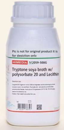 Tryptone Soya Broth w/ polysorbate 20 & 0.5% Lecithin (Twin pack)
