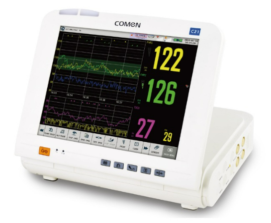 Comen C21, CTG Fetal Monitor with FHR1, TOCO, FM, AFM, Built-in Printer