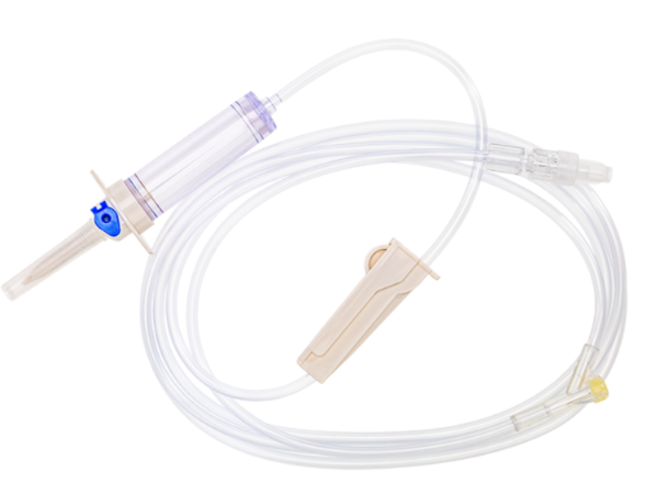 M Devices Infusion Set with 15um Filter Vented Chamber and Injection Site, 220 cm EACH