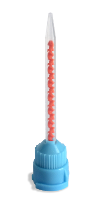 Mixing Tips; Blue w/ Orange Spiral; 76 mm Length; Pack/50