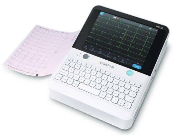 Comen H1200 12-Channel ECG Machine | 8" Touch Screen & Interpretation
