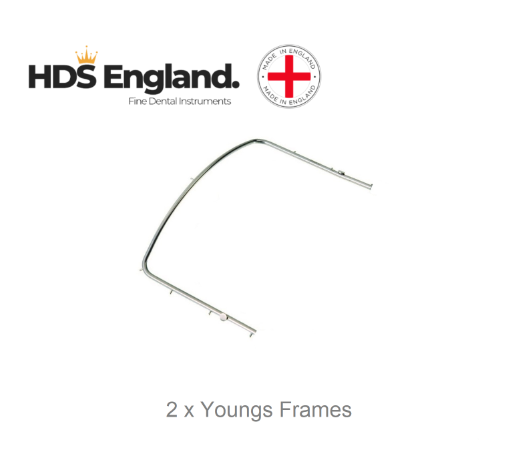 HDS England Stainless Steel Youngs Rubber Dam Frame Pk/2