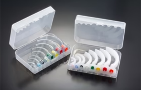 Guedel Airways Set Including 8 Sizes 40mm-110mm with Case