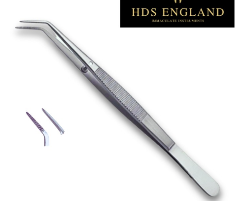 HDS England London College Tweezers 16cm Serrated EACH
