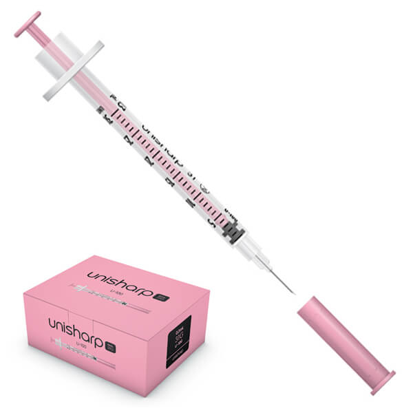 Terumo-Unisharp 31 G x 8 mm; 0.3 mL Fixed Needle Syringe; Box/100