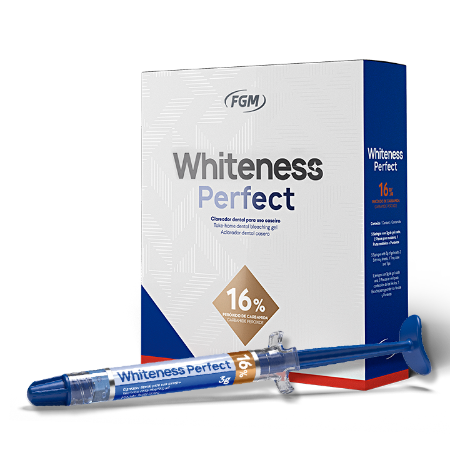 FGM Dental Whiteness Perfect 16%; Multipack - 50x 3g syringes 16% Carbamide Peroxide - Teeth Whitening Kit