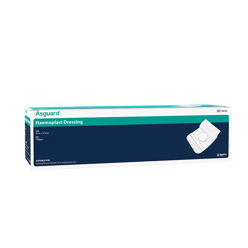 Haemoplast IV Pressure Dressing 4cm x 5.5cm (Non-Woven, Adhesive with absorbent pad) 100/PK