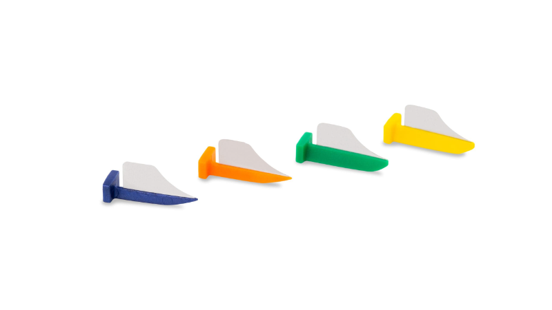 Directa FenderWedge Interproximal Tooth Shields Assortment: 36x Small + 36x Medium + 36x Large + 36x Extra Small (Kit)