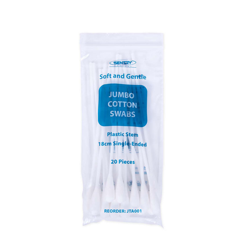 Sentry Medical Jumbo Swab Single End 18cm Pk/20