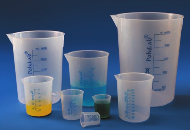 Beaker (Printed Graduated), PP, 5L, 2 Pcs/Pack