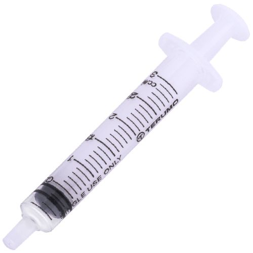 Terumo 3 mL Luer Slip; Box/100 Sterile Syringes/ GST Free
