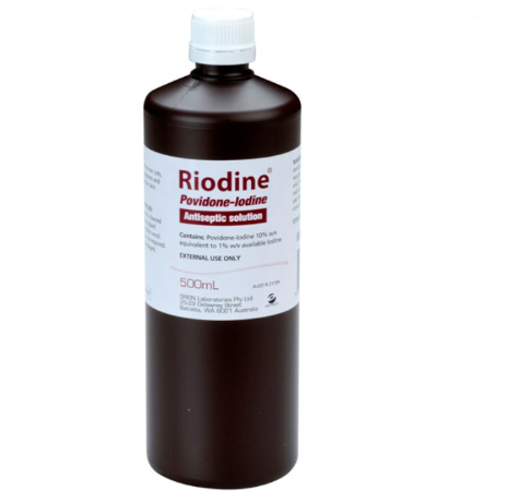 Riodine Povidone Iodine Solution 10% 100ml