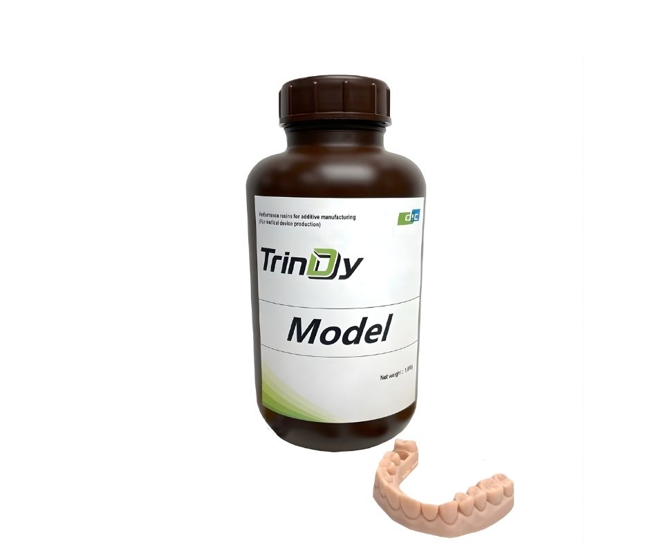 Yamahachi TrinDy Model 3D Printing Resin for dental AM models - Gallon bottle; Beige; 3.8 Kg