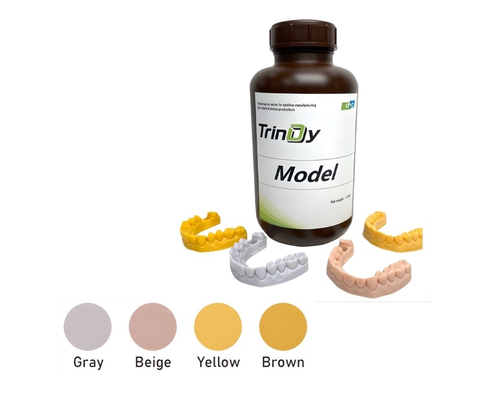 Yamahachi TrinDy Model 3D Printing Resin for dental AM models-Gallon bottle, Brown; 3.8kg