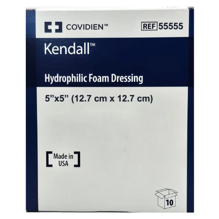 Kendall™ Hydrophilic Foam Dressing (20.3 cm x 20.3 cm) box/10