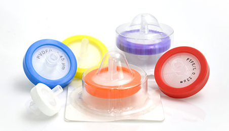 Diaguru Nylon Syringe Filter, 25mm 0.45μm, blue color, 100pcs/pack; 18packs/CTN,