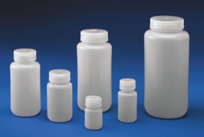 Medilab 250mL Reagent Bottles Wide Mouth, HDPE, Natural, 12 Pcs/Pack