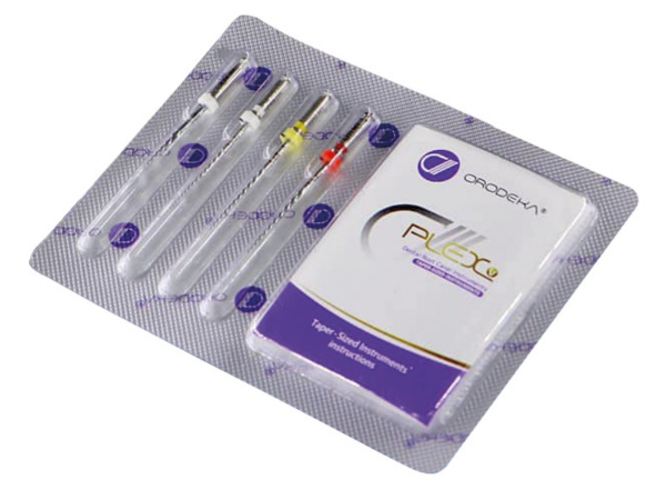 Plex V Rotary File - 25 mm Length, .04 Taper, 0.60 mm Diameter - Blister/4