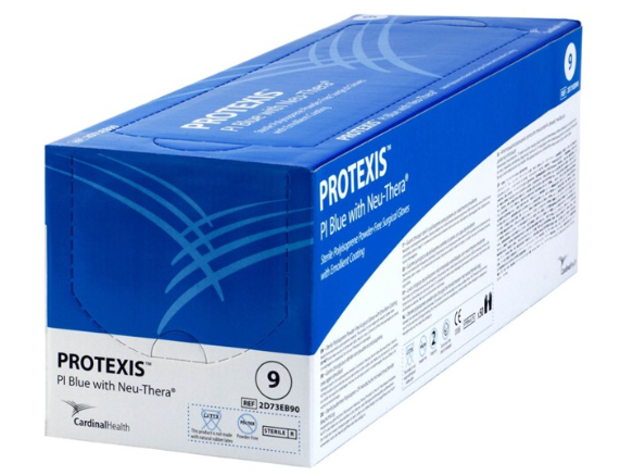 Protexis Underglove Size #8 with PI blue N-T Carton of 4 boxes/50pair