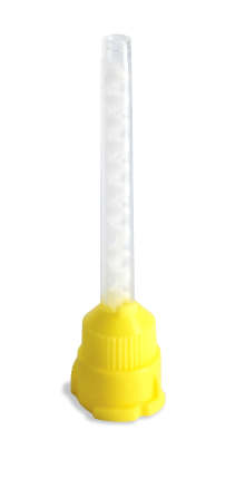 Mixing Tips; Yellow w/ Clear Spiral; 70 mm Length; Pack/50