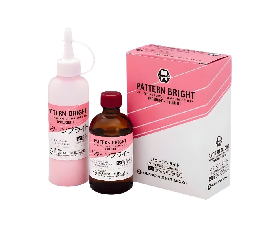 Yamahachi Pattern Bright 1-1 Set: 100g Powder + 100 mL liquid + Silicone Cup + Brush + Dropper