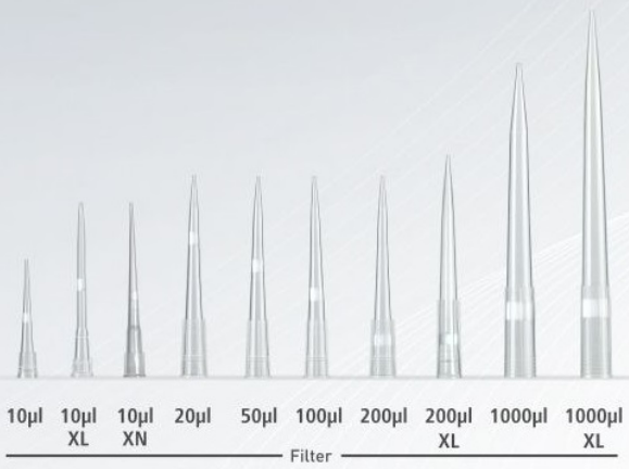DiaGuru Universal Graduated Pipette Tip, Sterile, 10ul XL Filter Tips, Low Retention, 96 Tips/Rack, 10 Racks/Box