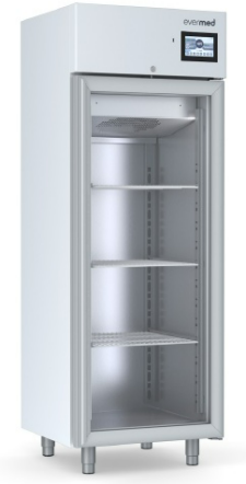 Evermed - Laboratory Freezer Glass Door, LFG 625 W advanced controller, -5°C / -20°C, 625L, Each