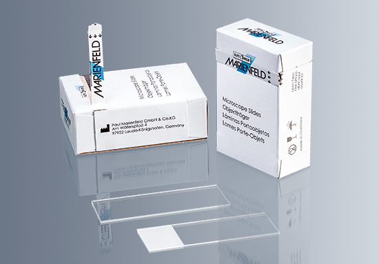 Marienfeld Microscope Slides Plain Cut Edge Box/5