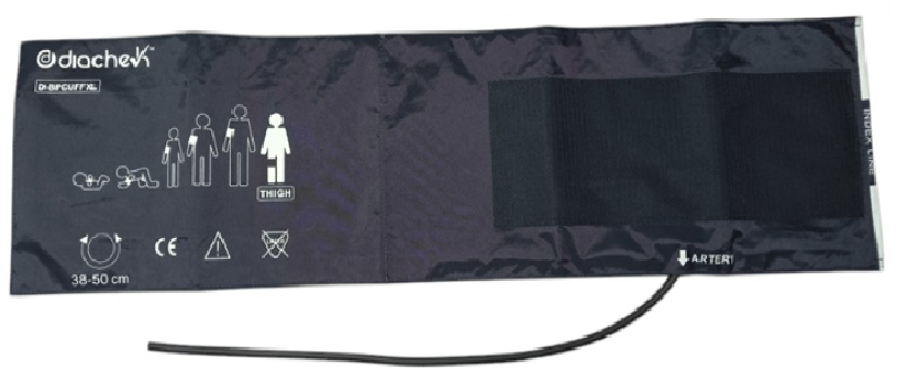 Diachek X-Large Adult Single Tube TPU Bladder BP Cuff 38-50cm Plastic Male Bayonet, with tube no connector