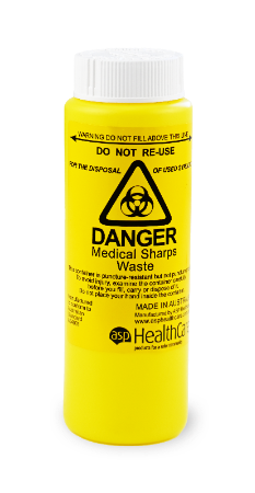 FITTANK 500ml Sharps Container Bio Can Screw Top Each