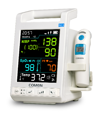 Comen NC3 Vital signs monitor including: NIBP, Comen SpO2, PR,
