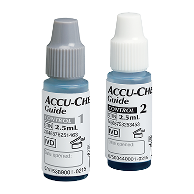 Accu-Chek Guide Control Solutions(1x2.5 mL Level 1, 1x2.5 mL Level 2)