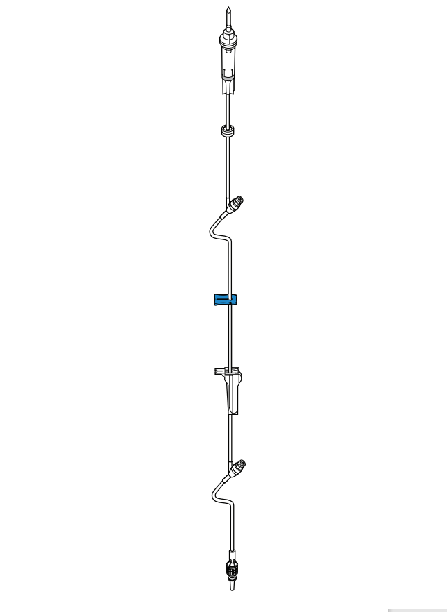 Solution Continu-Flo Set, Non-Vented Drip Chamber with 15 Micron Filter, Non-Return Valve Clearlink