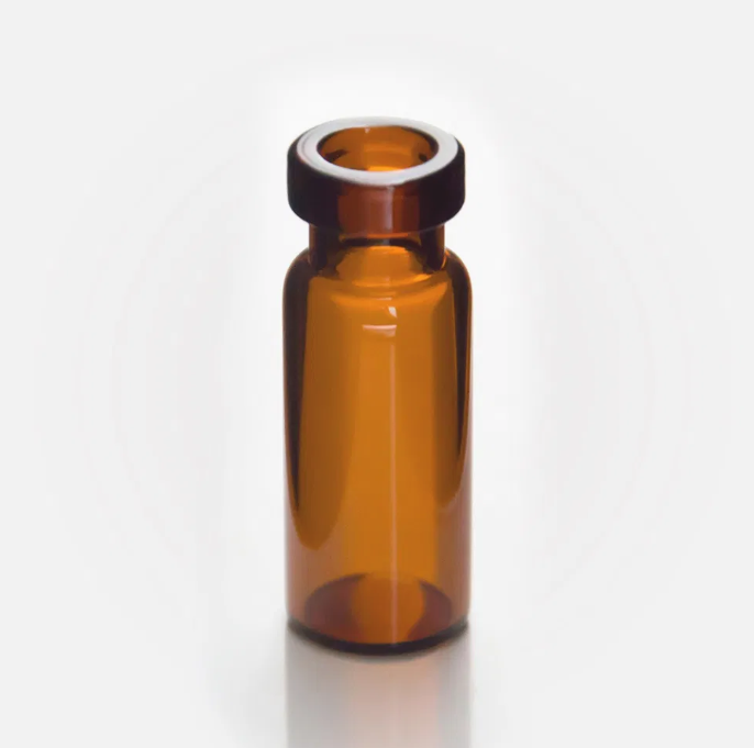 DiaGuru 1.5mL Amber Crimp Neck Vial 11.6×32mm Type 5.0 Glass 100pcs/pack
