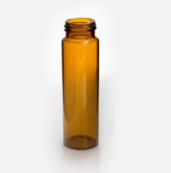 DiaGuru 40mL Amber EPA Screw Vial 24-400 Thread 27.5×95 mm Type 5.0 Glass 100pcs/pack