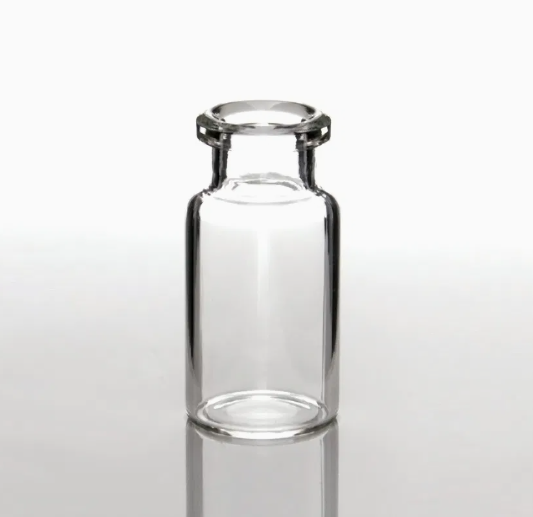 DiaGuru 10mL Clear Crimp-Top Headspace Vial Flat Bottom 22.5×46mm Type 5.0 Glass 100pcs/pack