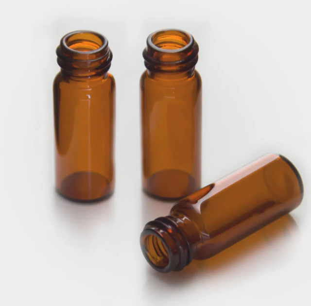 DiaGuru 1.5mL Amber Screw Vial 10-425 Thread 11.6 x 32mm 5.0 Type Glass 100pcs/pack