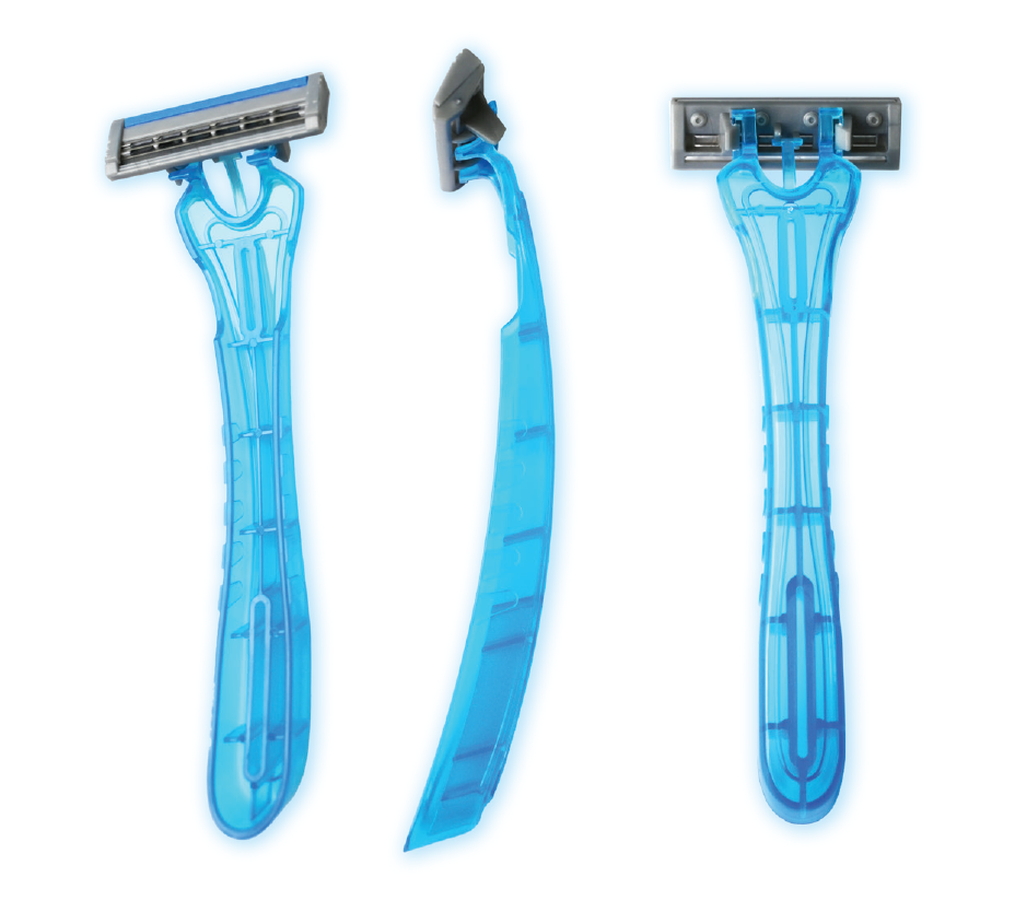 Diaguru Ultrasharp Razor Triple Blade w/ Lubricating Strip, Pack/5; Box/100 razors