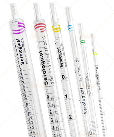 Diaguru 50mL Serological Pipette Individually wrapped, Sterile, Purple 25 Pcs / Bag. 75 Pcs / Pack
