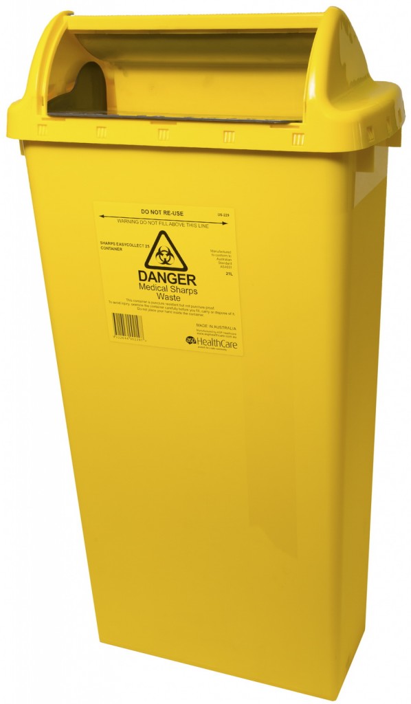 21L Sharps Easy Collect Bin; Each