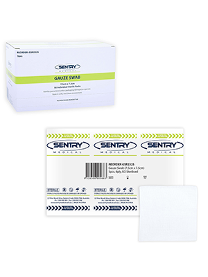 Sentry Asguard Sterile Gauze Swab 8 ply 50pks/box